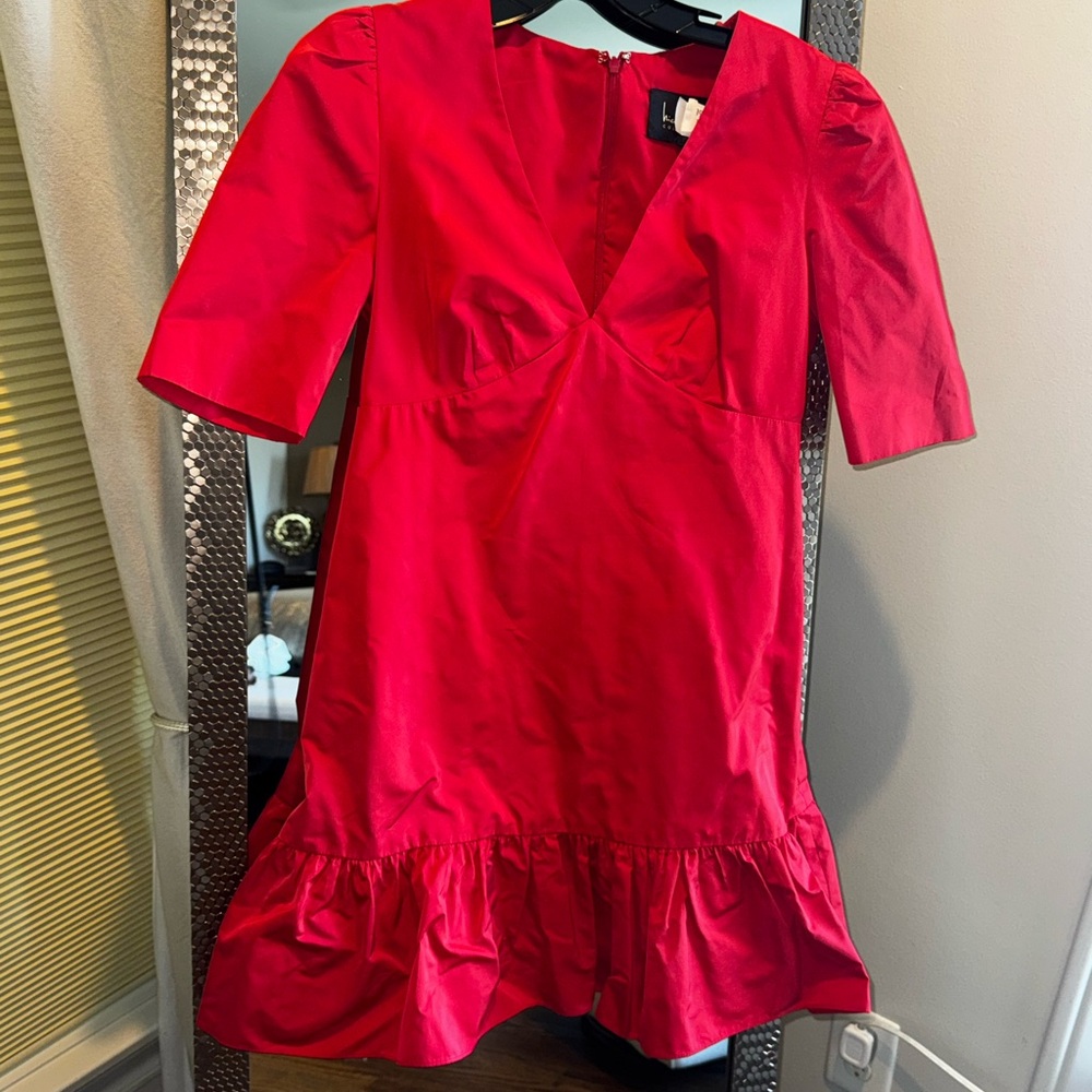 Nicole Miller Vibrant Red Mini Dress